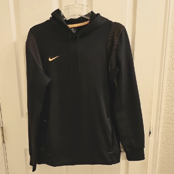 Nike Football Black Hoodie with Gold Swoosh 😃🤩😮 - Picture 2 of 10